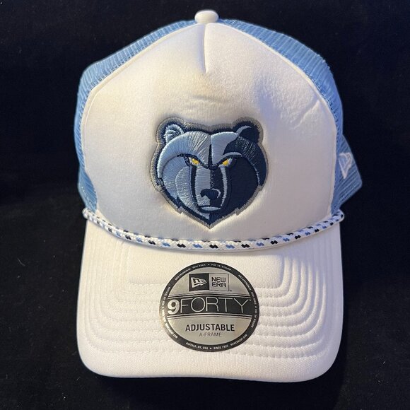 Memphis Grizzlies New Era Foam A-Frame 9FORTY Adjustable Trucker Hat NWT OS - Picture 1 of 3